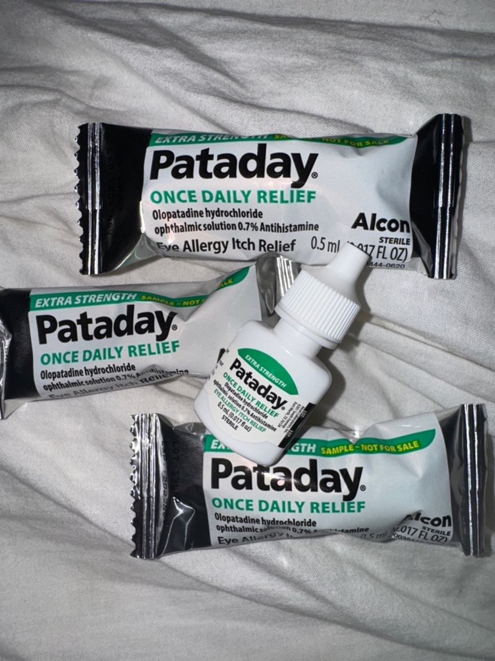 Pataday ||once daily relieve eye allergy .5ml lot of 4